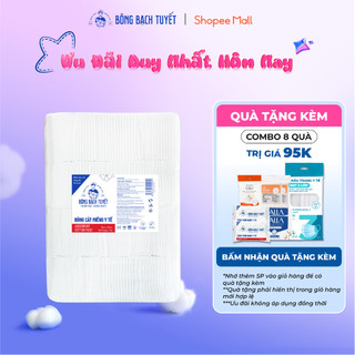  Bông y tế cắt Bạch Tuyết  10cm x 10cm  - 1Kg 