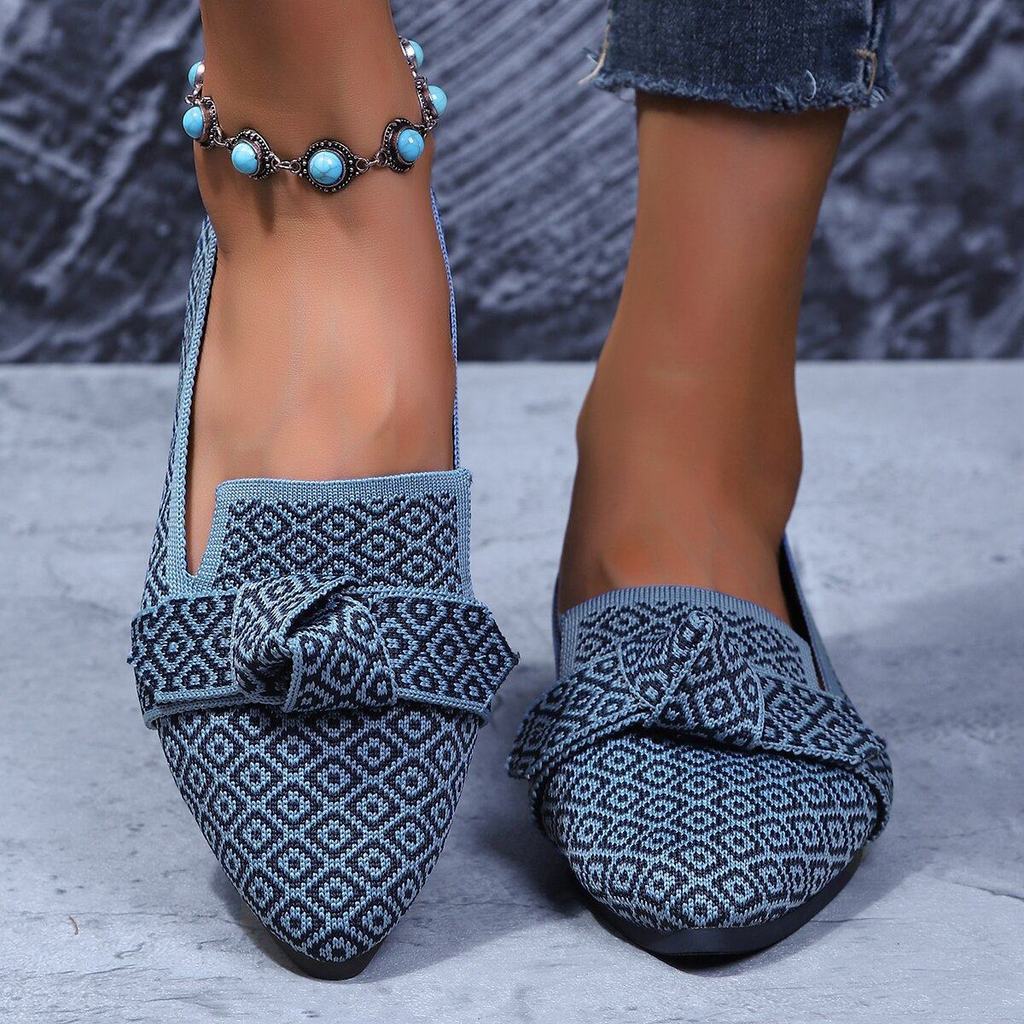 ballet sneaker giày ballet Giày đơn nữ đế bằng dệt thoi cỡ lớn giày nữ size 43