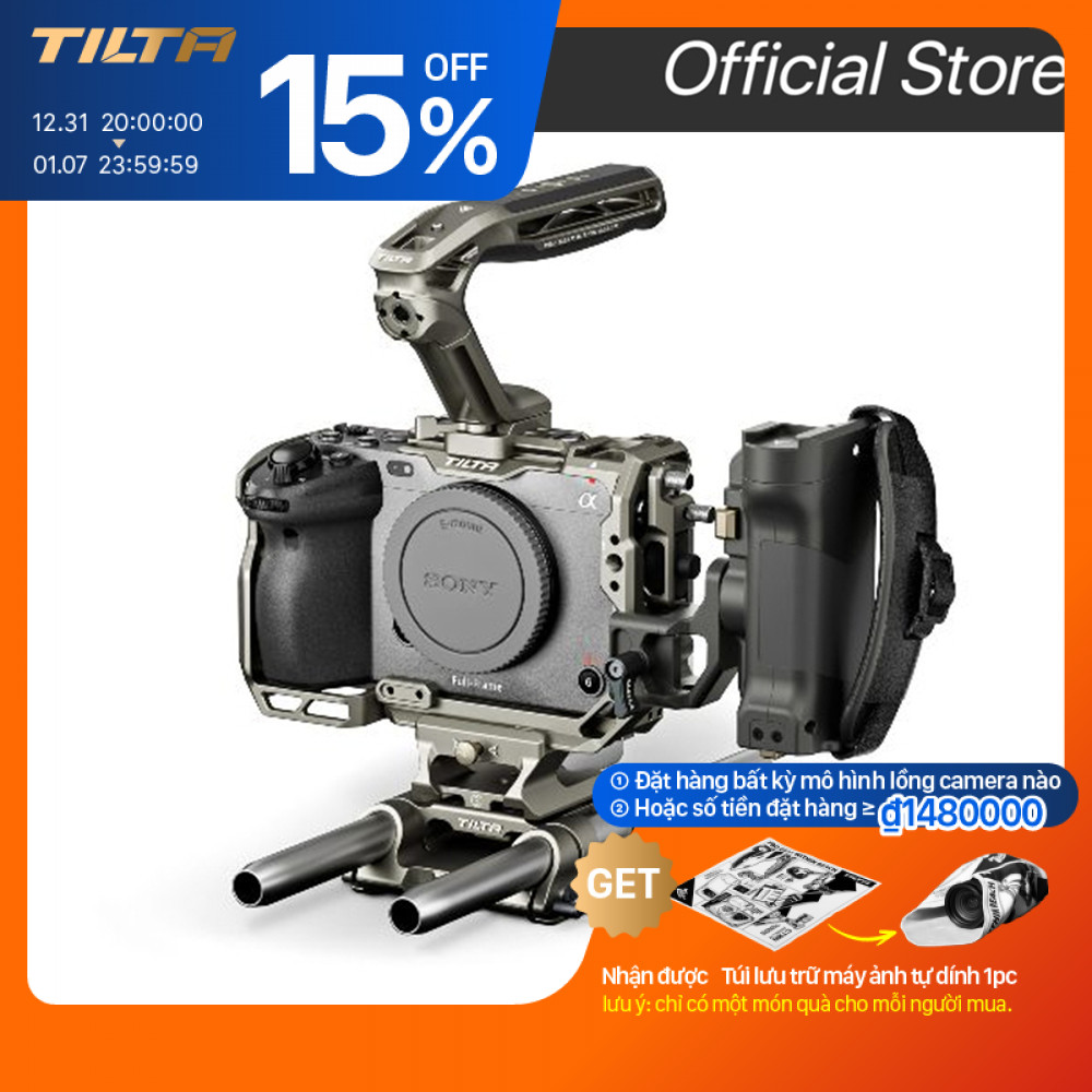 Tilta Phụ Kiện Chụp Hình Sony FX3 / FX30 Lồng Máy Ảnh Cho Sony Kit Camera Phụ Kiện Đầy Đủ Trên Đế Di