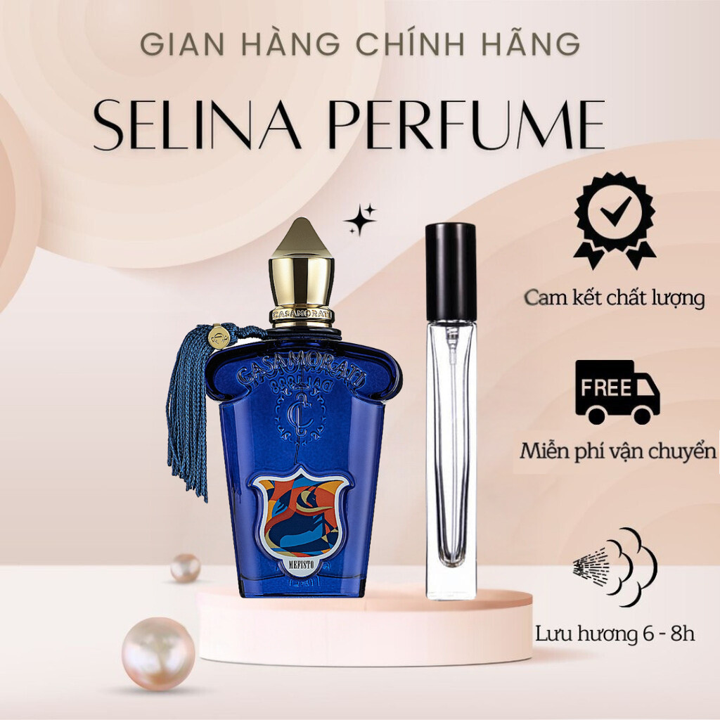 [Chính hãng] Nước hoa Unisex 10ml Xerjoff Casamorati Mefisto tươi mát, nam tính, lịch lãm