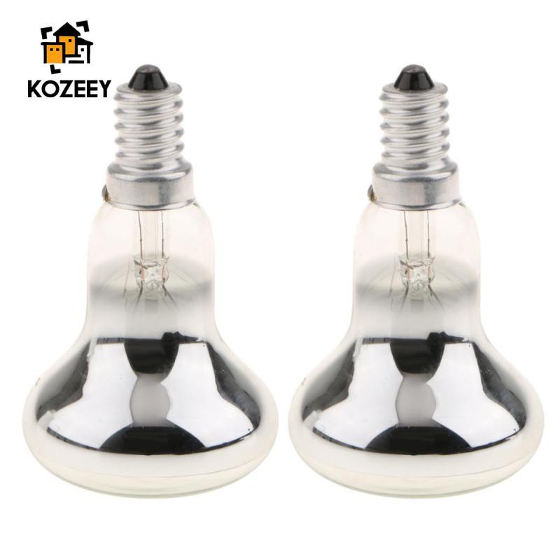 KOZEEY 2 Chiếc LED R50 40W E14 Vonfram Phản Quang Bóng Đèn Vít SES Lấp Lánh Đèn 2 Chiếc 40W