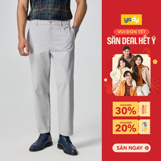  Quần Khaki Nam YODY Casual Phom Relax co giãn tôn dáng MCCH25S020 