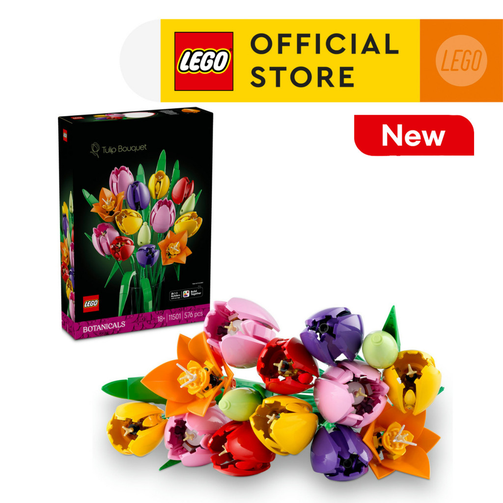 LEGO BOTANICALS 11501 Đồ Chơi Lắp Ráp Bó Hoa Tulip (576 Chi Tiết)
