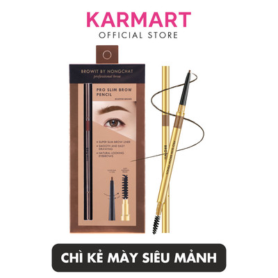 Chì Kẻ Mày Siêu Mảnh Browit Đầu Bút Siêu Mềm Lâu Trôi Lông Mày Sắc Nét Pro Slim Brow Pencil 0.06g