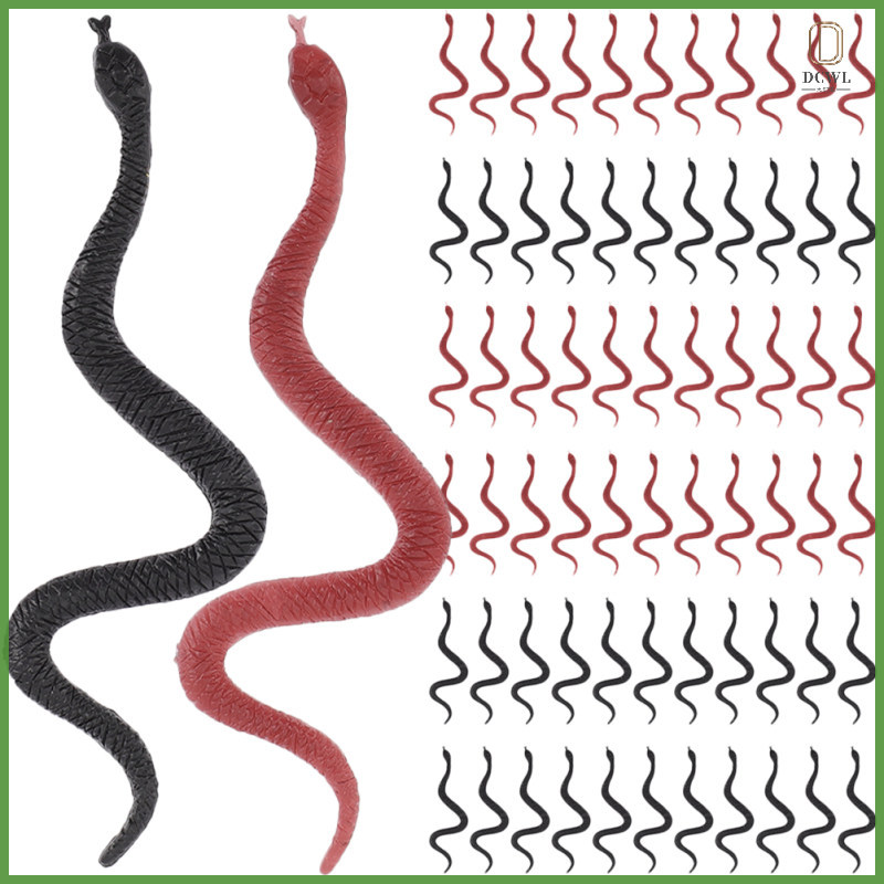 60 Chiếc Mini Giả Rắn Giả PVC Rắn Cho Pranks Trẻ Em Chống Đỡ Mô Hình dachwanli