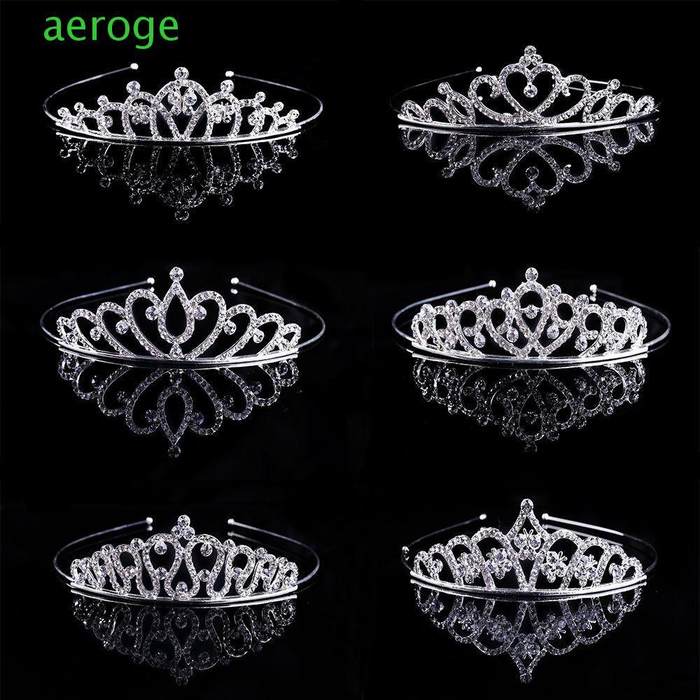 Aerogem Tiara Fake Diamond Heart Love Butterfly - Trang sức tóc thời trang