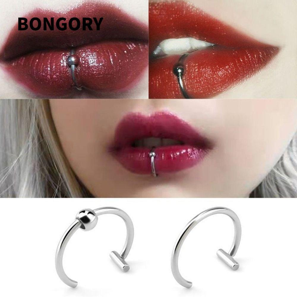 Bông Septum Nhẫn Vòng Septum Steele Không Gỉ Cho Nữ - Phong Cách Hip Hop