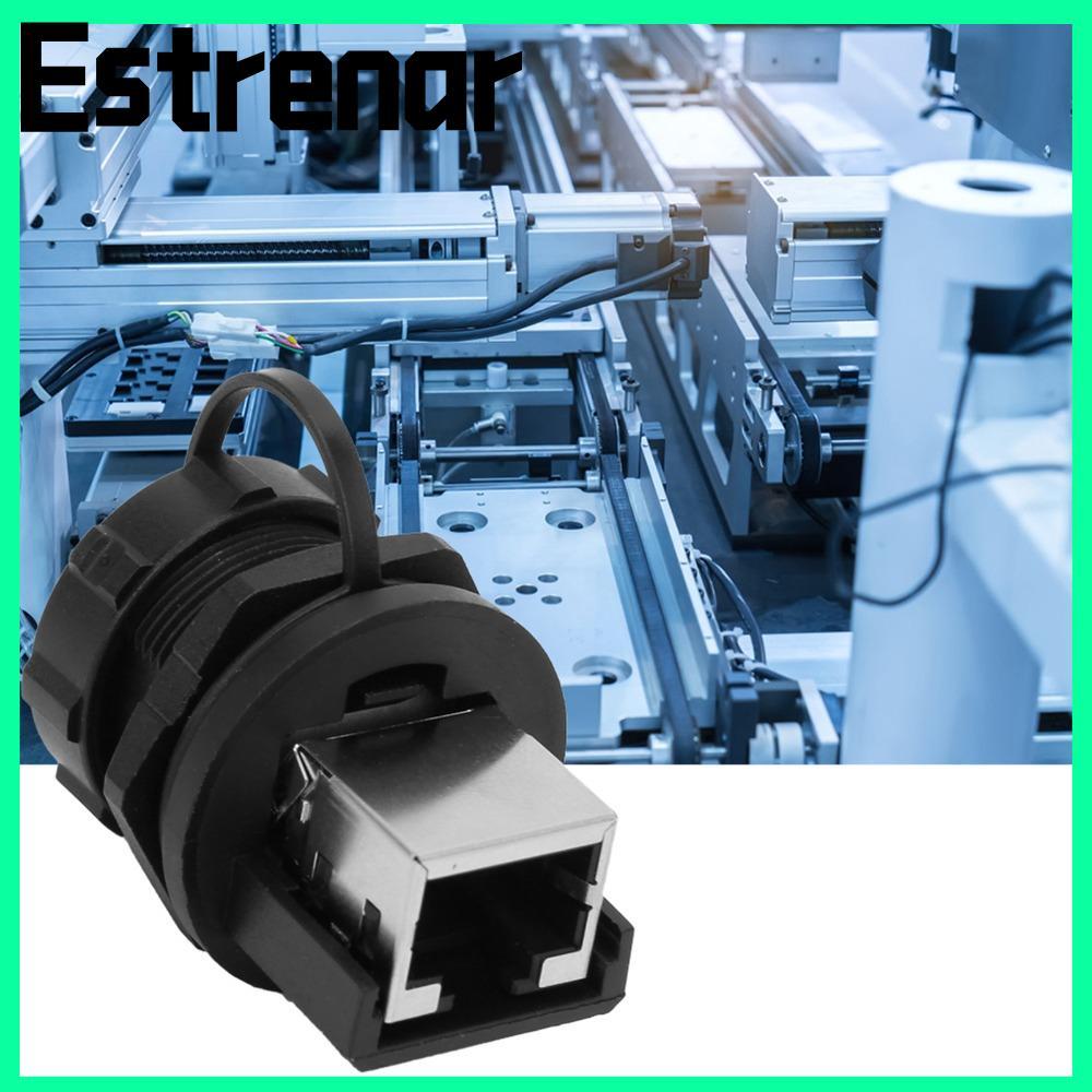 Đầu nối RJ45 2 đầu nối ESTRENAR, Bộ chuyển đổi IP67 RJ45 chống nước, RJ45-180 bền° Màn hình LED gắn 