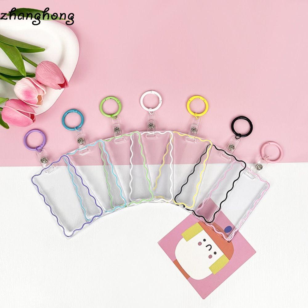 ZHANGHONG Kpop Photocard Holder, Acrylic 3 Inch Idol Card Holder, Trong Suốt Thẻ Xe Buýt Bảo Vệ Ảnh 