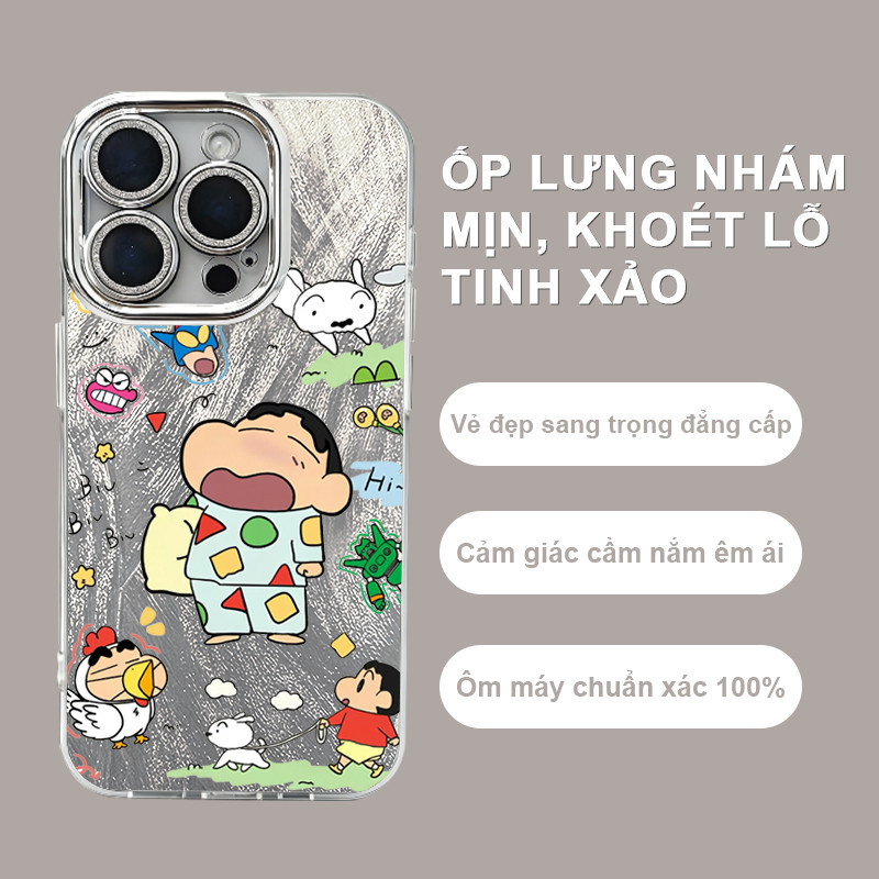 Ốp Lưng iPhone Hoạt Hình Dễ Thương Bé Gối Ngủ Vui Nhộn,Bảo Vệ Camera  iP 11/12/13/14/15/16/17/Plus/P
