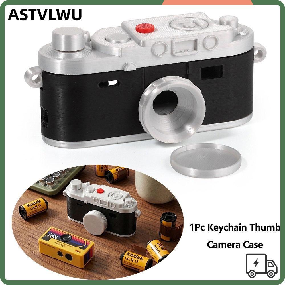 ASTVLWU Móc Khóa Ngón Tay Cái Camera, In Hình Cá Tính Sáng Tạo Máy Ảnh Kỹ Thuật Số, Retro Niche Thiế