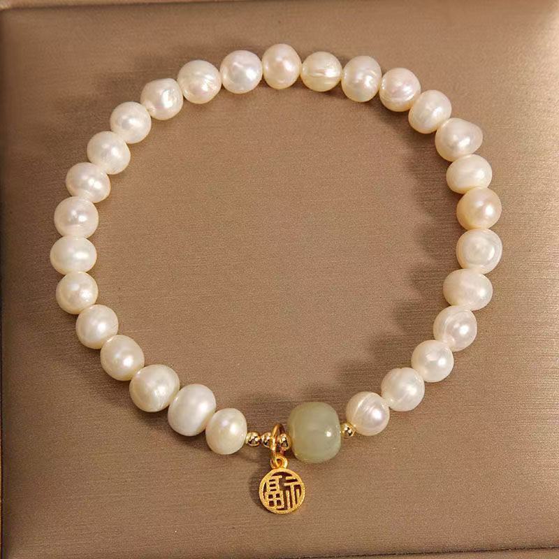 5.8lfl Pearl Fortune Bracelet, High-end Exquisite Luxury Jewelry, Freshwater Hot-Selling, Light-Hand
