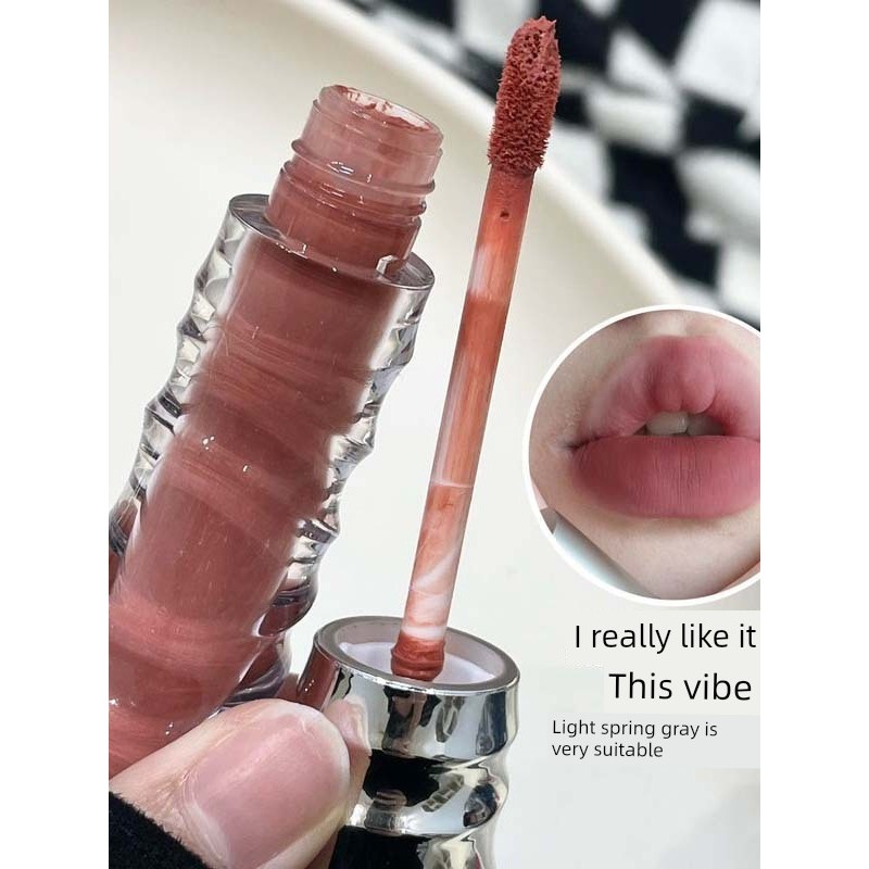 son bóng son bóng lì lâu trôi Kakashow Chọn kakashow Nhung Matte Lip Gloss Màu Sắc Phong Phú Renderi