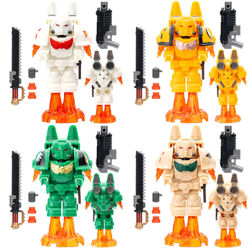 Thích hợp cho Lego Warhammer 40K Star Warrior Jumping Ba lô Khối xây dựng lắp ráp của bên thứ ba Đồ 
