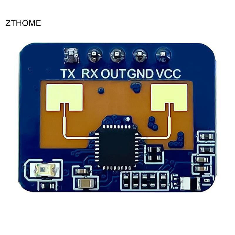 ZTHOME Mới HLK-LD2410 5V Mini Độ Nhạy Cao 24GHz Cảm Biến Tình Trạng Hiện Diện Của Con Người Mô Đun R