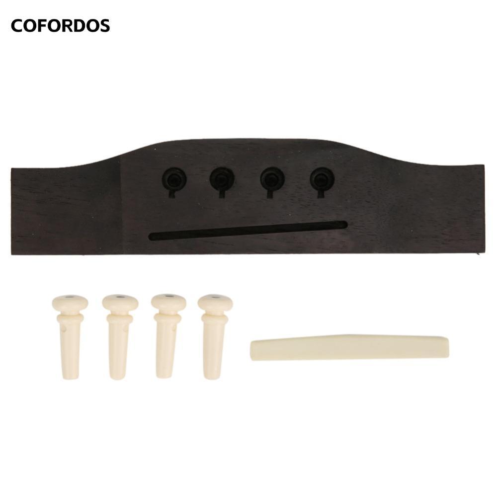 Cầu Bass Acoustic COFORDOS, ​Bass 4 dây ​ ​Cầu gỗ hồng ​, nhẹ ​Với chân cầu​ ​Gỗ hồng ​Phần Bass 4 D