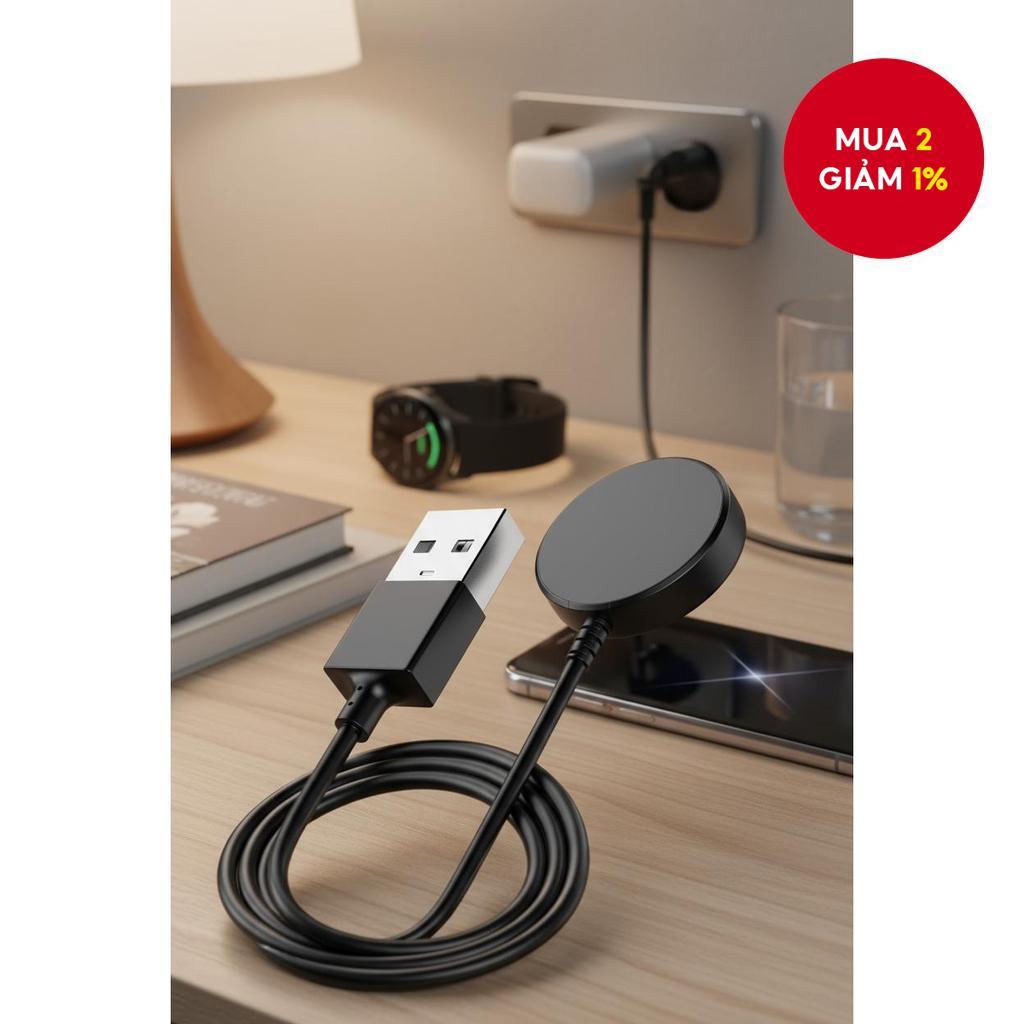 Cáp sạc USB Type C PD cho Samsung Galaxy Watch 6/5/Pro/4/3 41mm 45mm Active 2 40mm 44mm Watch6 Class