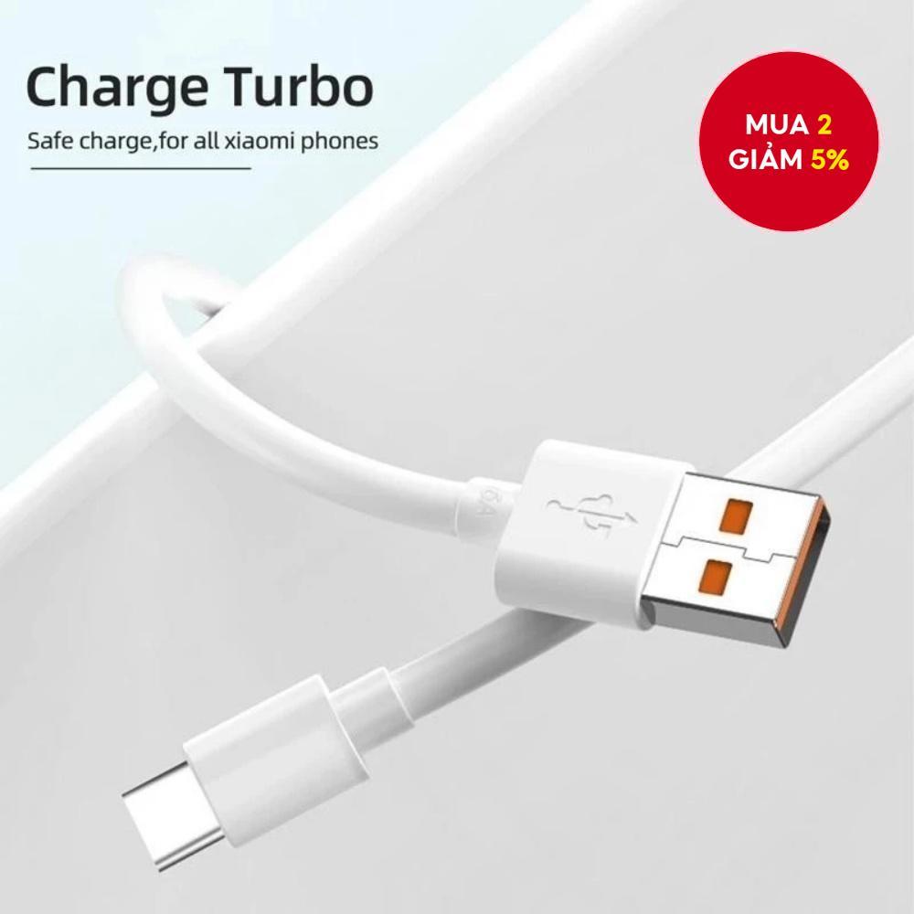 Cáp sạc nhanh Turbo USB 120W 6A mới cho Xiaomi 15 14 13 12 11, sạc Type C 67W cho Redmi Note.