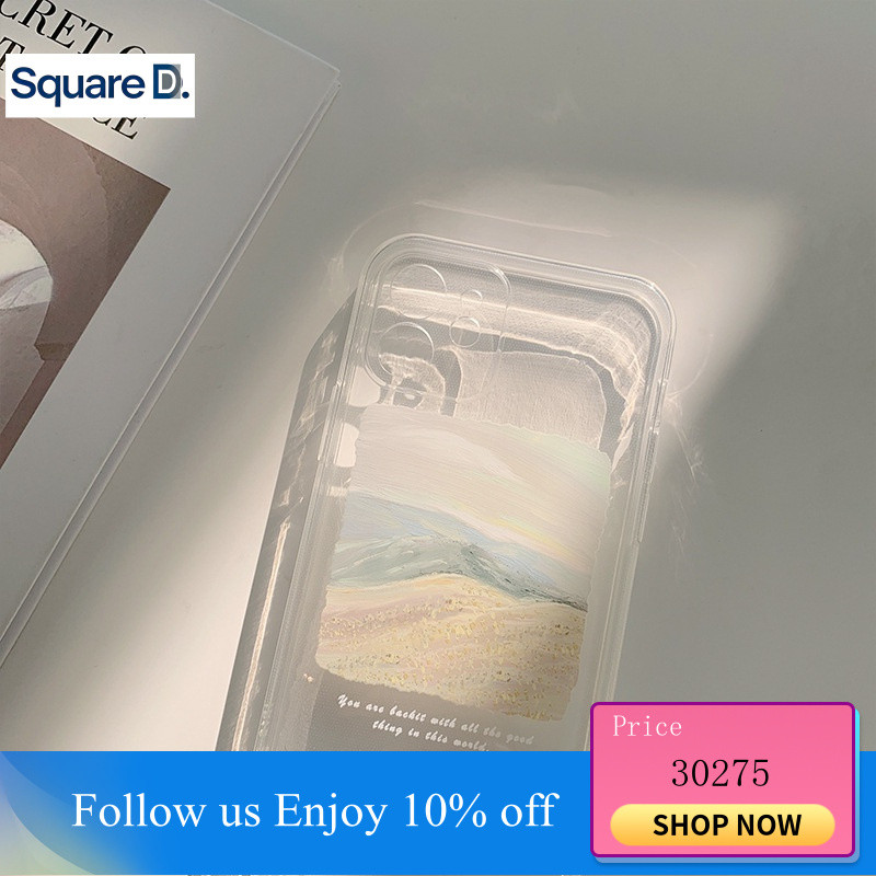 ốp iphone ốp lưng iphone Ốp Điện Thoại Silicon Họa Tiết Tranh Sơn Dầu Phong Cảnh Cho Iphone 11 13 15