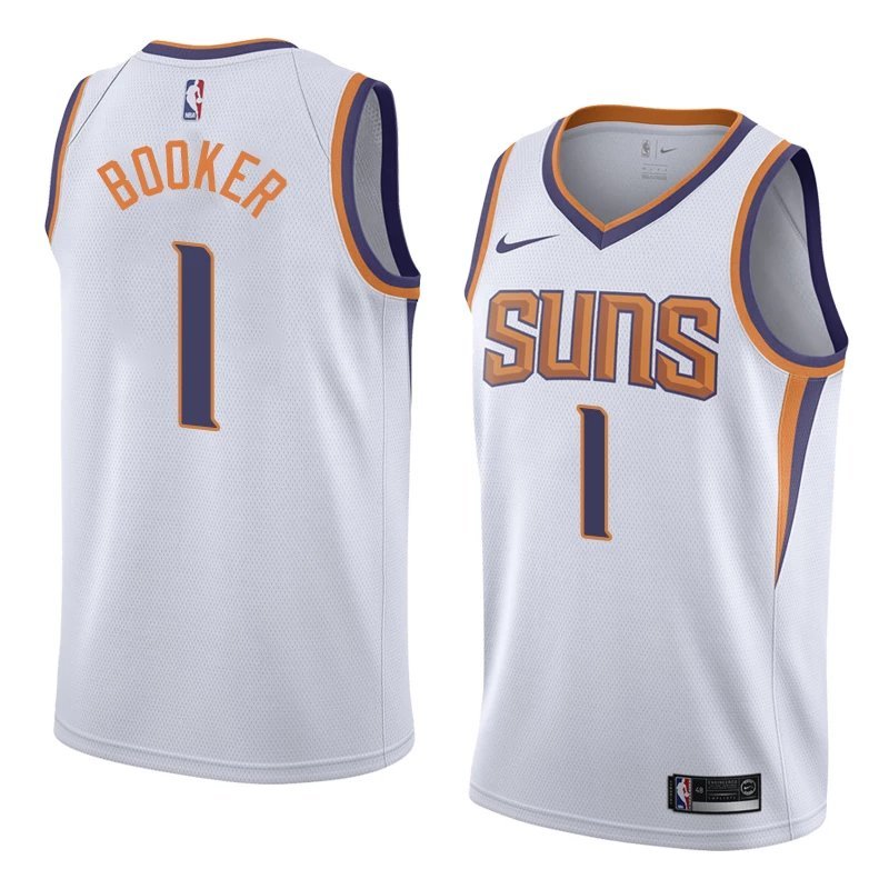 Áo và bộ đồ bóng rổjersey số 1 của Deandre Ayton, đội Phoenix Suns, thêu tay chất lượng cao từ Đức