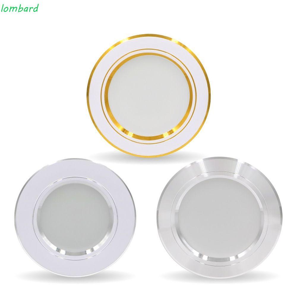 LOMBARD Led Panel Ánh Sáng Vàng / Bạc / Trắng Thân Lạnh Ấm Trắng Nhà Chiếu Sáng Trong Nhà Đèn Trần T