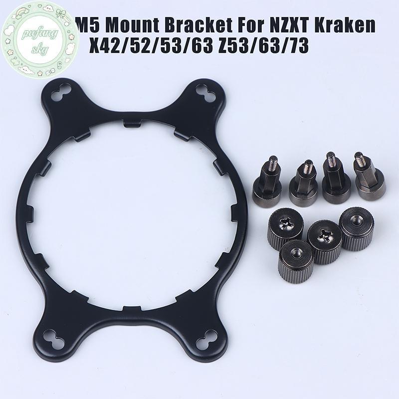 PUSKY AM4 AM5 Gắn Giá Đỡ Đinh Đai Ốc Bộ Dành Cho NZXT Kraken X41 X42 X51 X52 X61 X62 X63 X72 X73 Z63