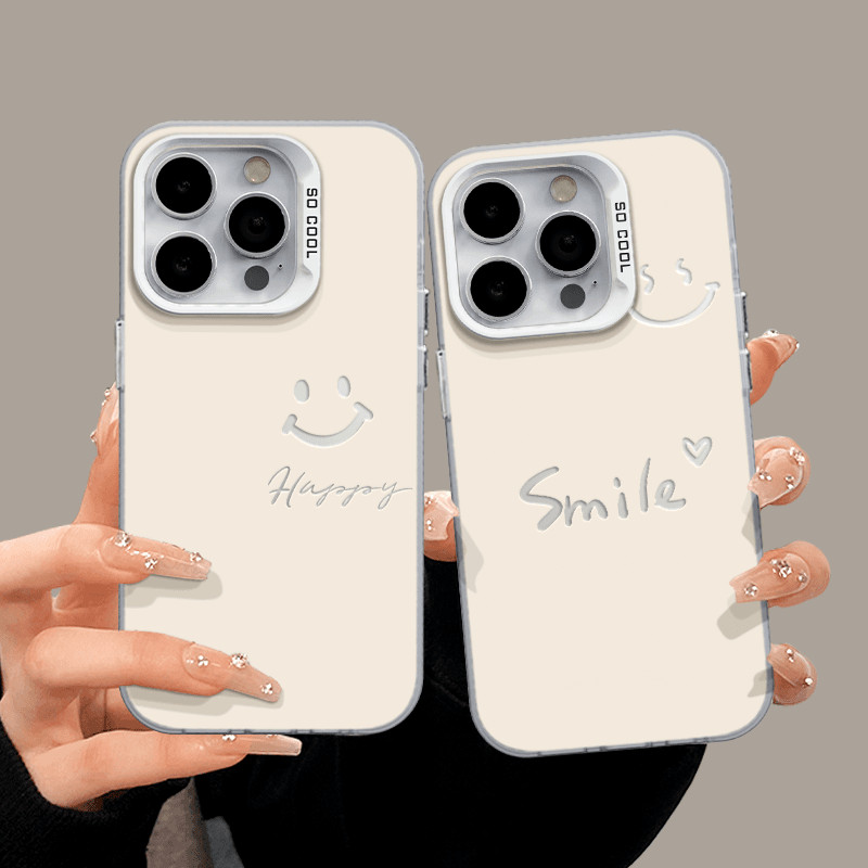 Đơn Giản Happy Smile Thích Hợp Cho 13 Vỏ Điện Thoại Apple 15promax iphone14 One Plus 1112 Xiaomi 200