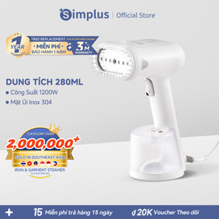 Simplus Bàn Ủi Hơi Nước Cầm Tay Hộc Nước 290mL Công suất lớn 1200W GTJH019 - Bảo Hành 1 Năm 1 Đổi 1