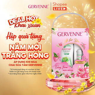  Sữa tắm trắng da hương nước hoa Gervenne 450g   900g   1.2l  3 mùi    Tặng mùi ngẫu nhiên   - Live 