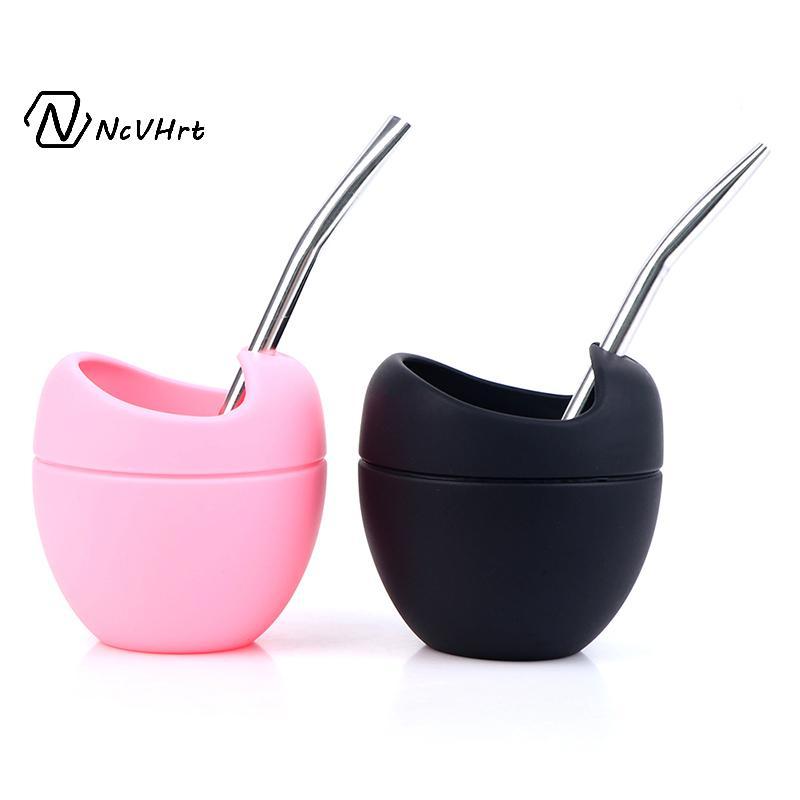 NcVHrt 5oz Silicone illas Yerba Mate Bộ Cốc Trà Với Yerba illa Ống Hút Mới