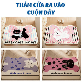 Thảm Thảm Chùi Chân Chất Liệu Vòng Dây Cuộn Cải Tiến TORO Thảm Cửa Ra Vào Hoạt Hình Dễ Thương