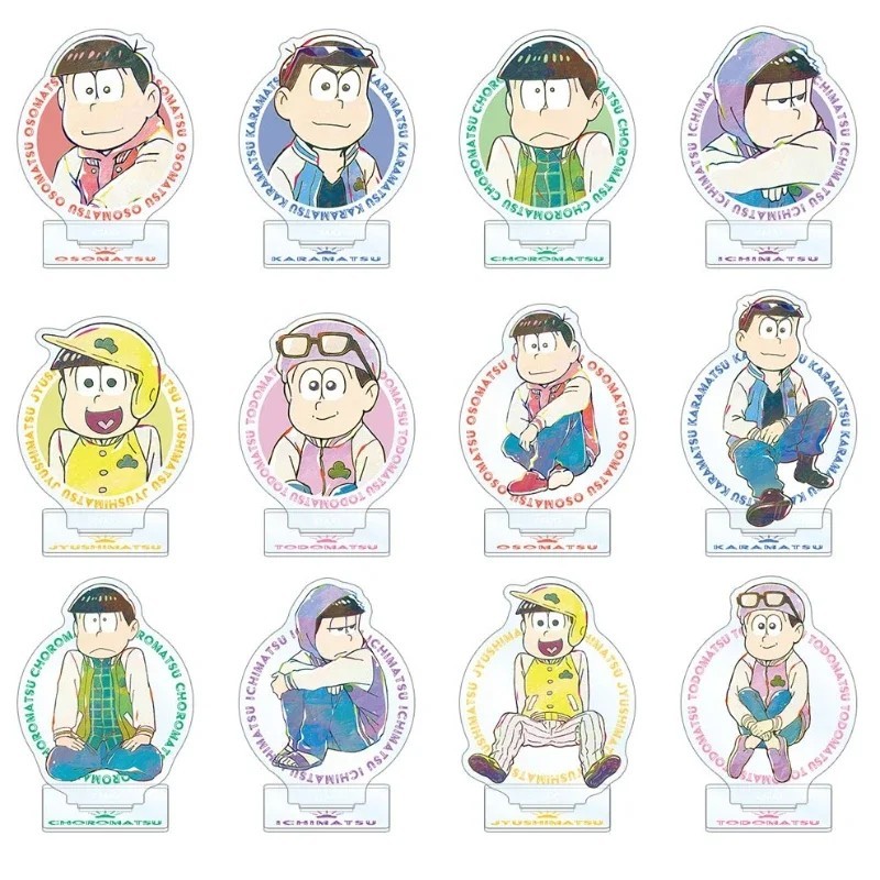 Mô hình Standee Anime Osomatsu-san mica Osomatsu Karamatsu Choromatsu Ichimatsu Jyushimatsu Todomats