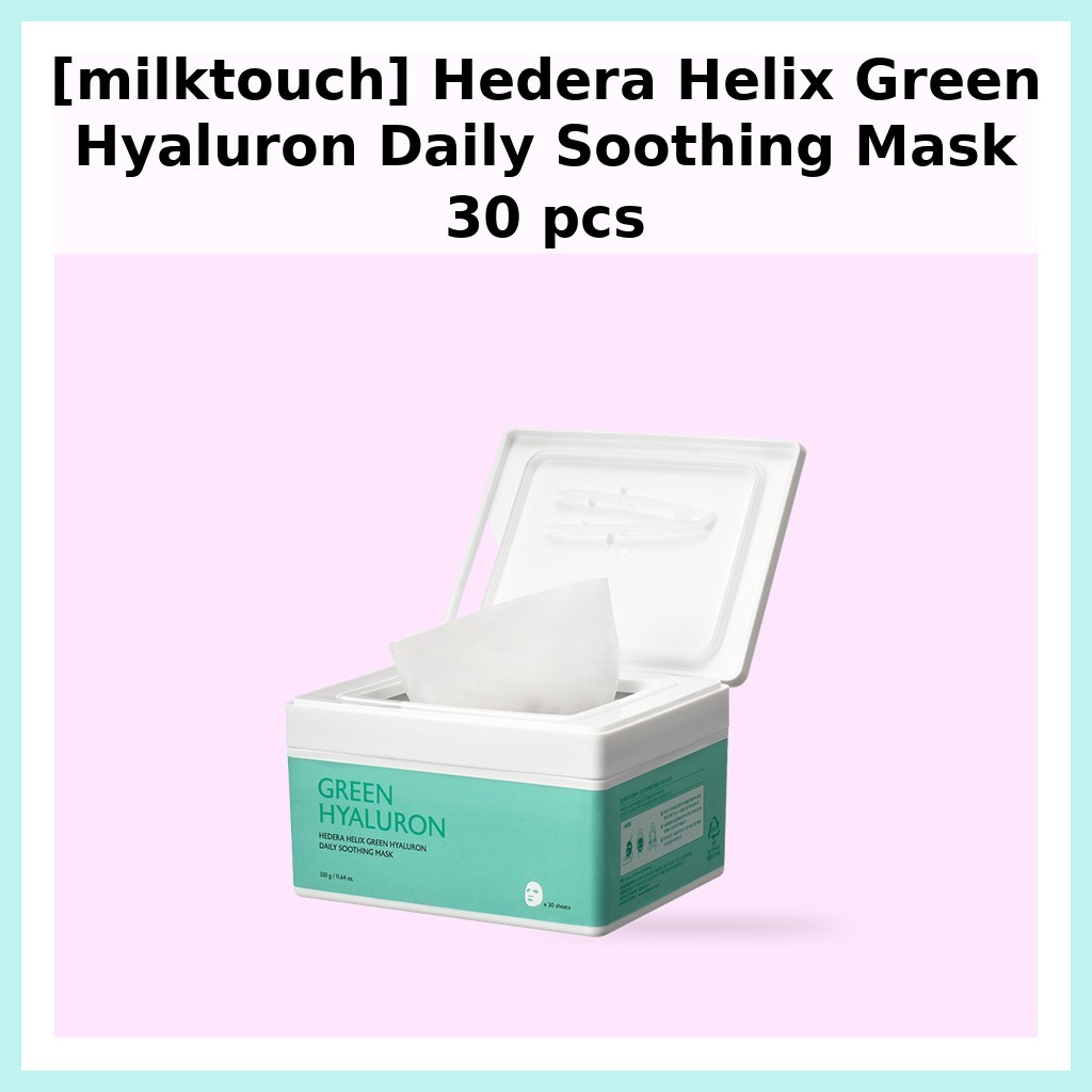 [milktouch] Mặt nạ làm dịu hàng ngày Hedera Helix Green Hyaluron 30 chiếc / Mặt nạ Hàn Quốc / Chăm s