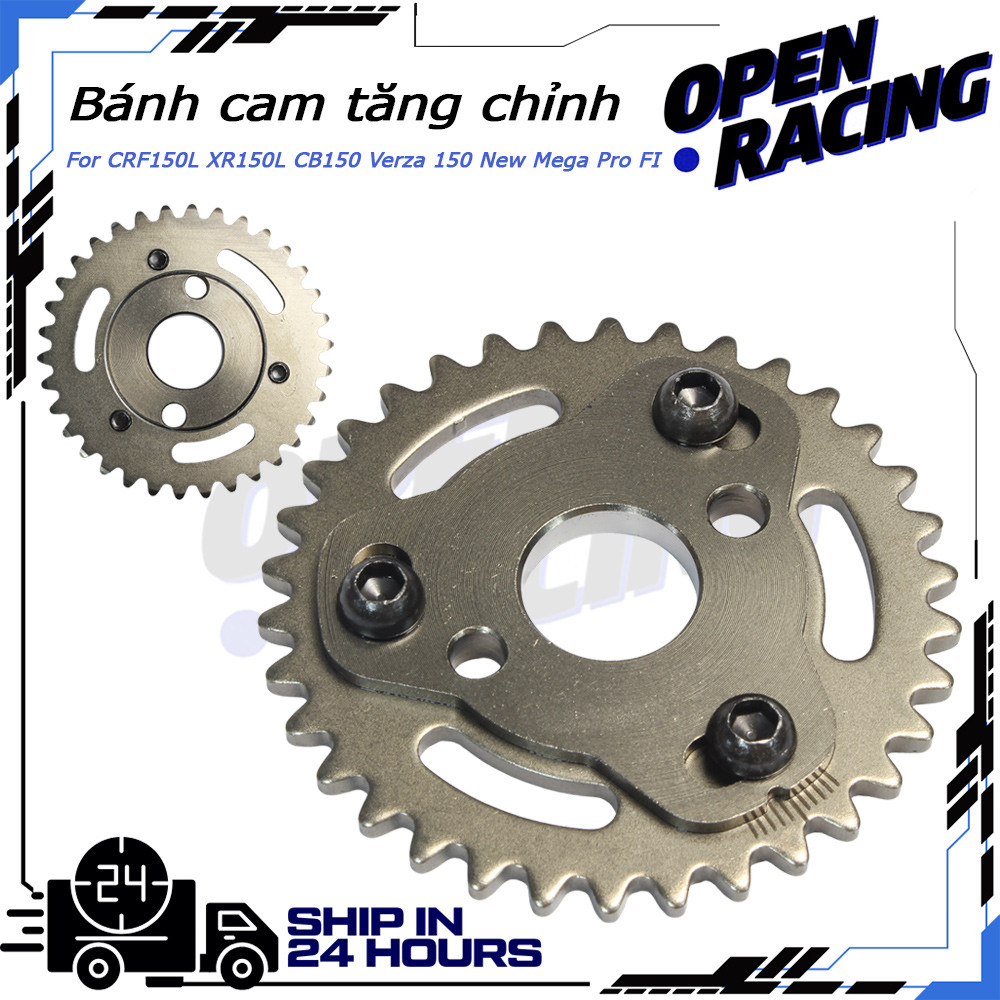 Bánh Cam Tăng Chỉnh Nhông Cam CRF150L XR150L CB150 Verza 150 New Mega Pro FI