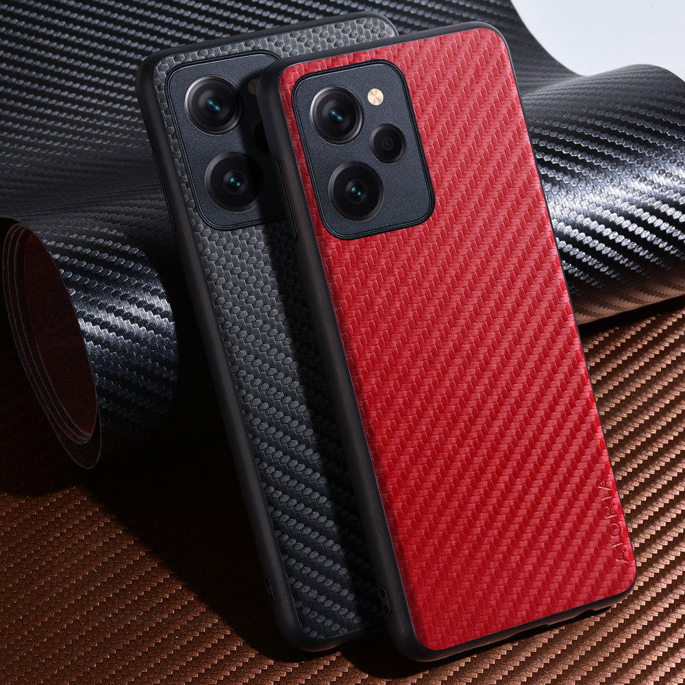 Ốp Điện Thoại Họa Tiết Sợi Carbon Cho Poco X5 Pro F5 Pro Thiết Kế Thời Trang Ốp Lưng Mềm Cove Funda 