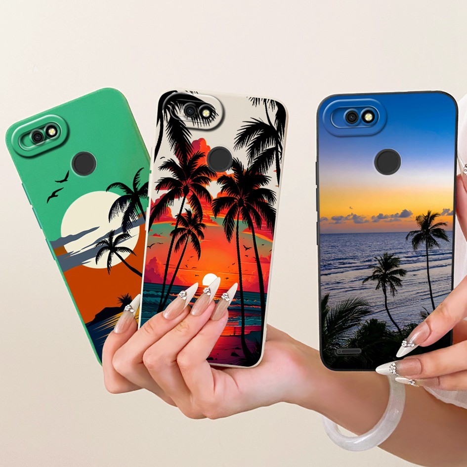Vỏ Cho Tecno Pop 2 2F B1c Ốp Lưng Thời Trang Hoa Hoàng Hôn Bao Silicon Mềm Chống Sốc Ốp Lưng Cho Tec