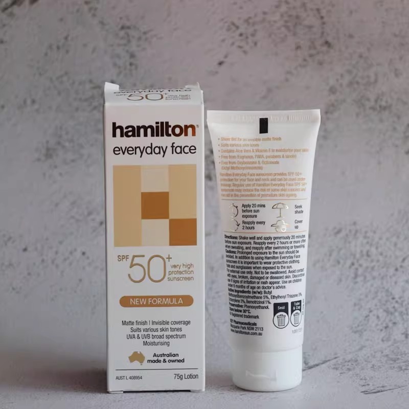 Kem chống nắng cách ly da mặt Hamilton Hamilton xuyên biên giới có sẵn Úc Kem chống nắng không dầu s