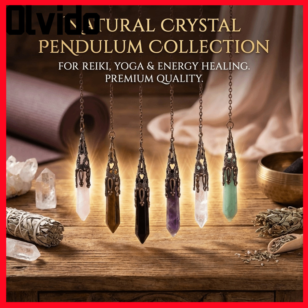 Mặt dây chuyền Druid Olvido Reiki, thạch anh pha lê, phụ kiện Yoga cổ điển cho tâm linh