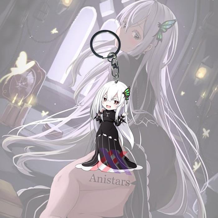 Gantungan Kunci Re Zero Echidna - Ganci - Key Chain - Souvenir