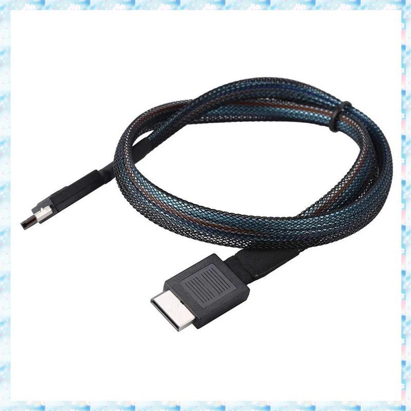 [R Q M U] Cáp PCIE4.0 MINI SAS 24Gbps Cáp nối dài dữ liệu Oculink SFF-8611 sang SFF-8611 Đường truyề
