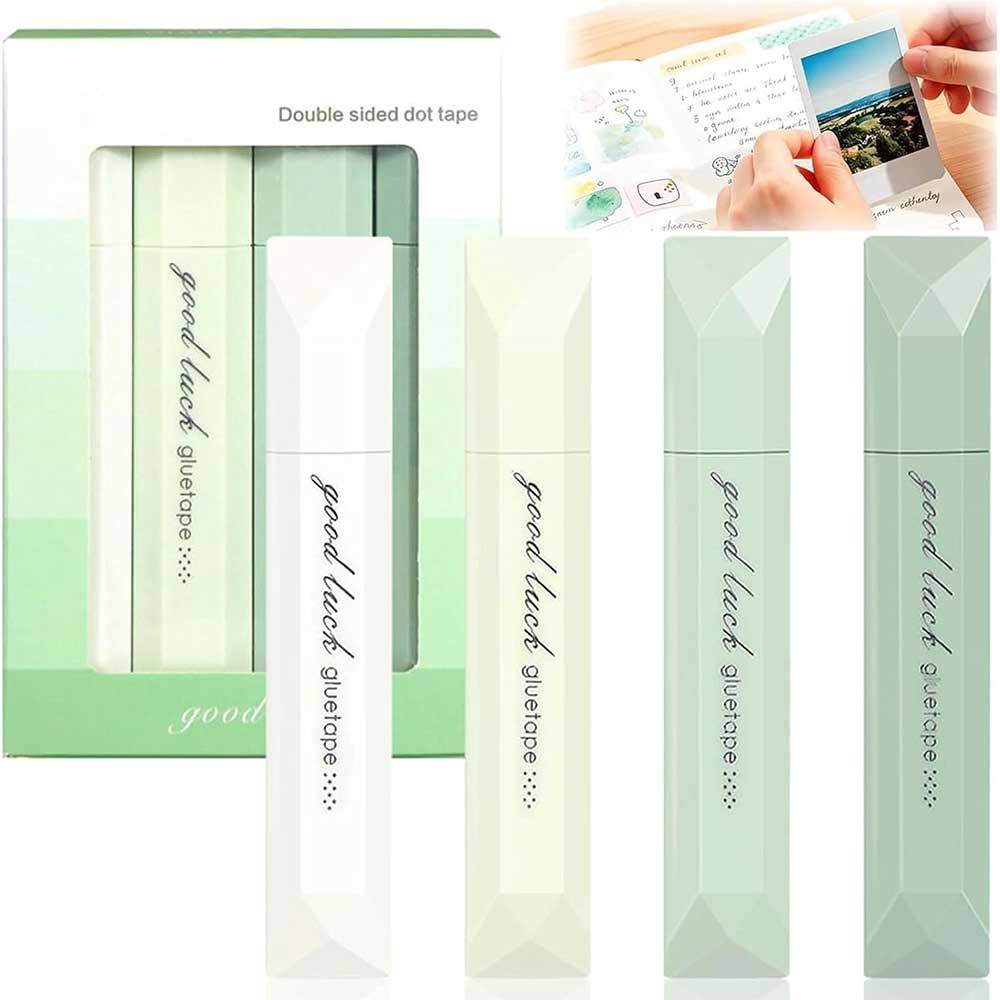 Dots Glue Tape Refillable DIY Double Sided Adhesive Roller Tape