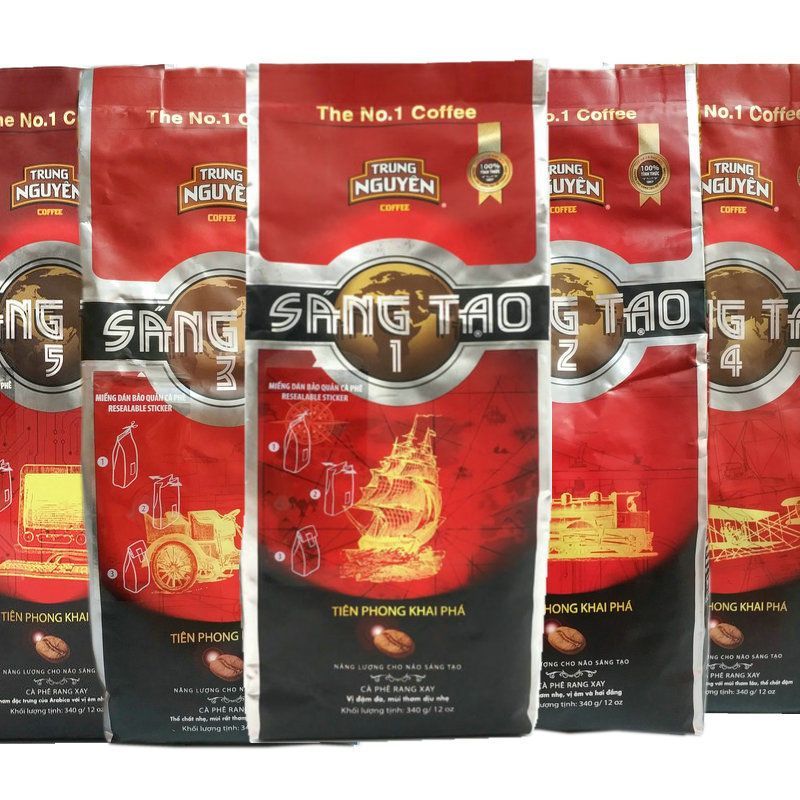 Việt Nam Original Central Plains Creative Mocha Coffee Powder Cà phê đen nguyên chất Hương vị nguyên