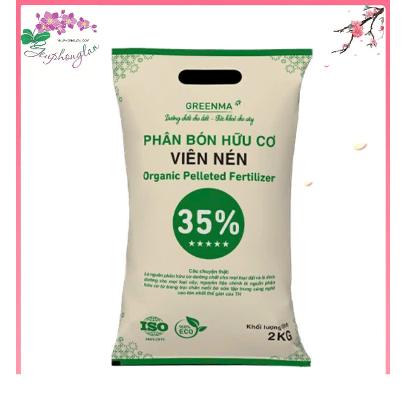 Phân Bò Viên Nén GREENMA TH True Milk - Gói 2kg, nguyên liệu từ trang trại bò sữa TH True Milk
