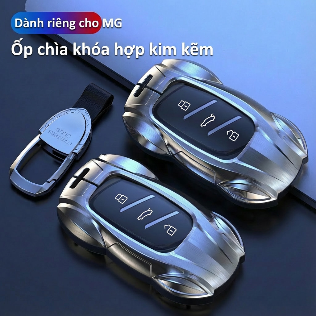 ốp chìa khoá MG Zs Mg5 Hs mg3 mg4 mg6 mg7 rx5 mt Hợp kim kẽm Chất Phụ Kiện Xe