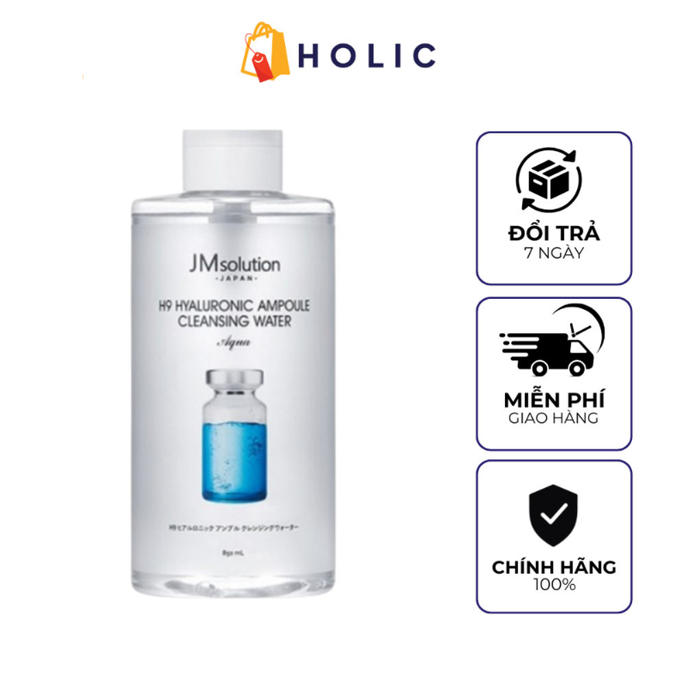 Tẩy Trang JM Solution H9 Hyaluronic Ampoule Cleansing Water Aqua