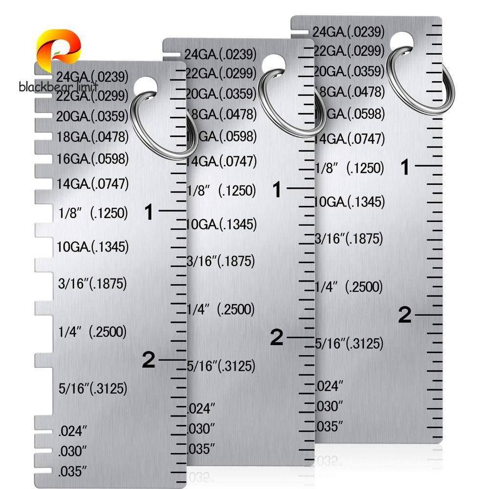 BLACKBEAR LIMIT Wire Gauge Công cụ kiểm tra hàn tròn 0-36 AWG SWG Công cụ đo đường kính Công cụ hàn