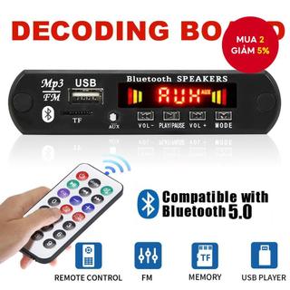  DC 12V Bluetooth 5.0 Bộ Không Dây MP3 Âm Thanh WMA Máy Nghe Nhạc Module Lossless USB AUX TF FM Radio 