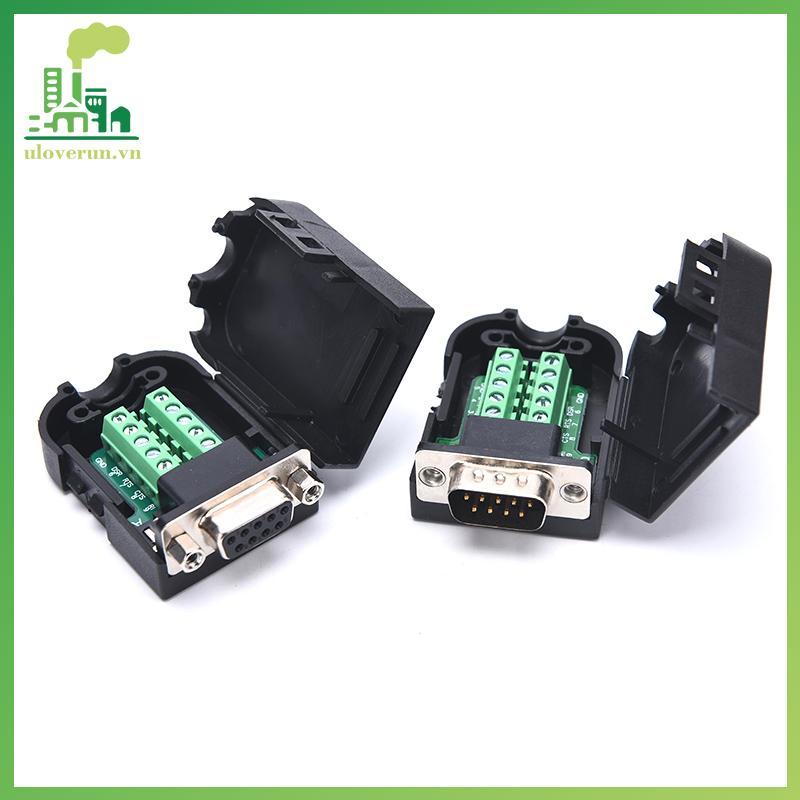 Uloverun DB9 Connector RS232 Nam Nữ 9 Pin RS485 Thiết bị đầu cuối đột phá COM Connectors vn