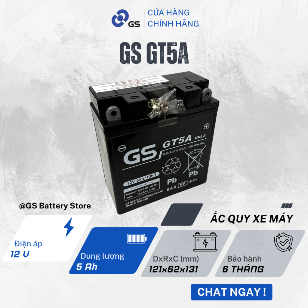 Bình ắc quy GS GT5A