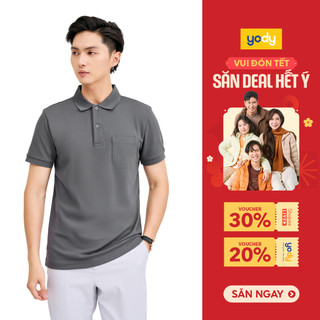   SALE  Áo polo nam chất liệu poly mềm mại khử mùi thấm hút mồ hôi thương hiệu Yody APM7161 